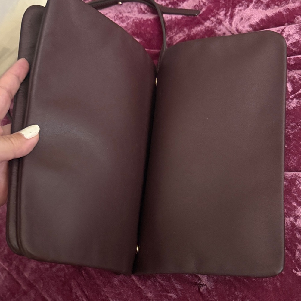 TrioFlap Crossbody Bag in Deep Plum - Picture 10 of 15